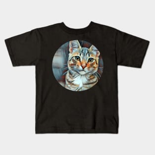 Cheerful floppy cat Kids T-Shirt